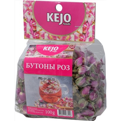 KejoFoods. Herbal Collection. Бутоны роз 100 гр. мягкая упаковка
