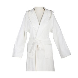 Халат Велюровый Женский (S) Ecosoft Krem Bayan Bornoz Small - EcoCotton
