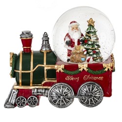 GAEM Фигурка декоративная "Дед Мороз" в стекл шаре, D 10 см, L18 W11 H16 см