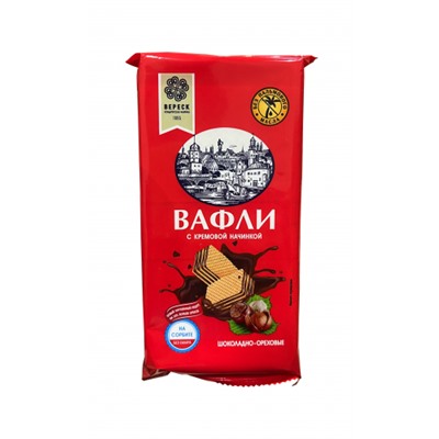Вафли Шоколадно- ореховые на сорбите с начинкой 100г/Вереск