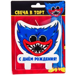 Свеча в торт "С днем рождения", Монстр