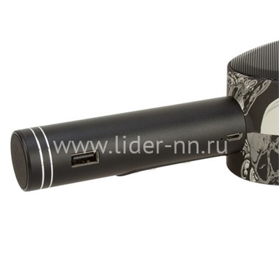 Колонка-микрофон (Q5) Bluetooth/USB/караоке (черная)
