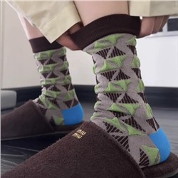 Tide, Japanese retro spring knee socks, summer trend plant lamp, mid-length