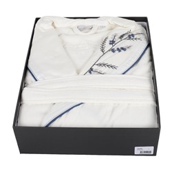 Халат Велюровый Женский (L) Derin-Krem Bayan Bornoz Large - EcoCotton