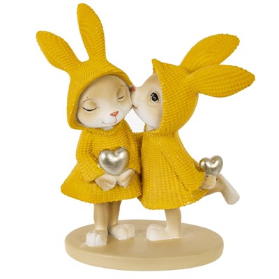 Фигурка декоративная "Зайцы", L10 W5 H14 см