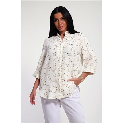 Женская рубашка 32745 / бежевый