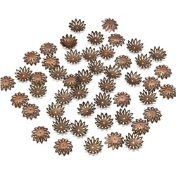 Шапочка для бусин цв.медь, диаметр 17мм, (упаковка 50шт.)