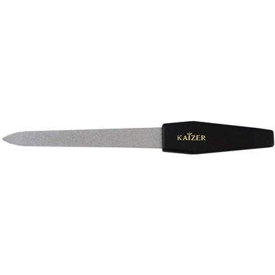 KAIZER Пилка алмазная, цвет черный, soft-touch, 125 мм (3511)