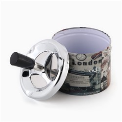 Пепельница бездымная «Лондон», для сигарет и стиков, 12×9 см