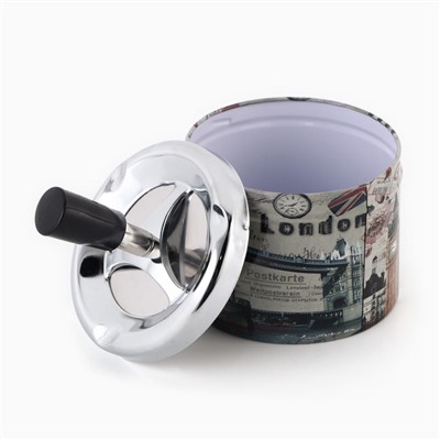 Пепельница бездымная «Лондон», для сигарет и стиков, 12×9 см