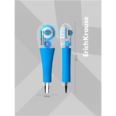 Корректирующая лента 4.2 мм × 8 м, ErichKrause Arctic white, супер-белая, резиновый держатель, блистер