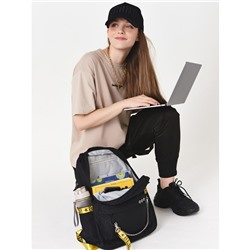 Рюкзак «Come on Show Time» чёрный с жёлтым