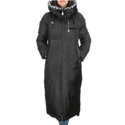 9120 BLACK Пальто зимнее женское (200 гр. холлофайбера)