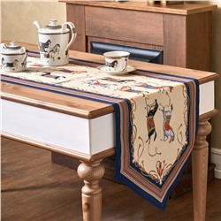 ДОРОЖКА НА СТОЛ "PASSAGE", 45Х215СМ, БЕЖЕВЫЙ, 100% ХЛОПОК,ТВИЛ