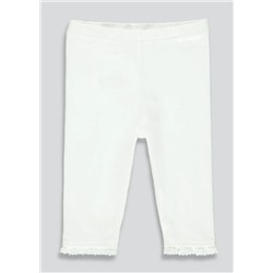 Girls Lace Trim Leggings (Tiny Baby-23mths)