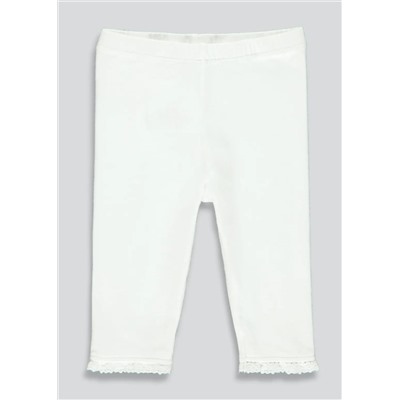 Girls Lace Trim Leggings (Tiny Baby-23mths)