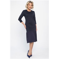 Платье с воланом Ливия (синее) П14810-10М