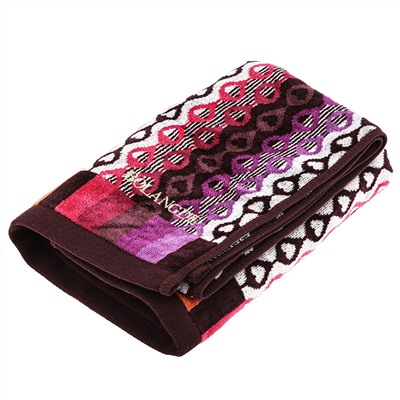 "Missoni-3006" Полотенце махровое 70х140см, плотность 375гр/м2, 100% хлопок, сиреневый, Bolangde (Китай)