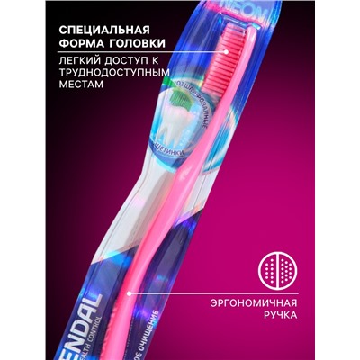 Зубная щетка Rendal Neon, средней жесткости