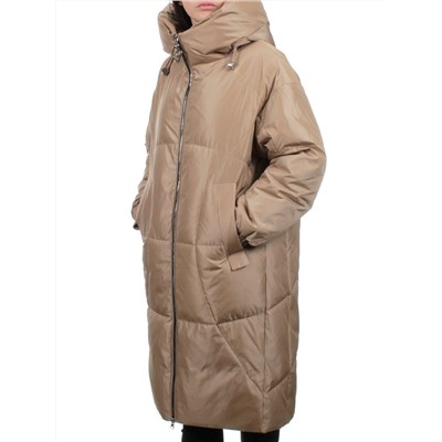 118 BEIGE Пальто зимнее женское (холлофайбер 200 гр.)