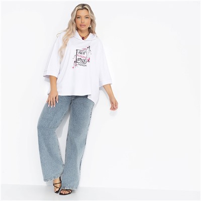 Футболка свободная с капюшоном, Раздать стиля