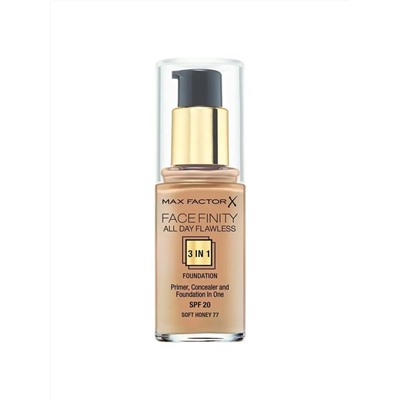 1 MaxFactor Тон.крем Facefinity All Day Flawless 3in1 т.100 cocoa