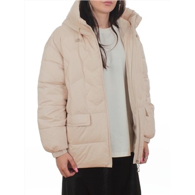2309 BEIGE Куртка зимняя женская (200 гр. холлофайбер)