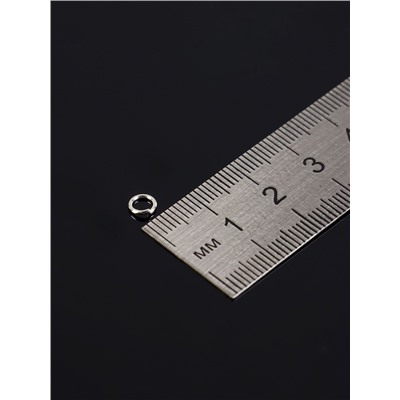 Набор соединительных колец для украшений в пластиковом боксе, 6 размеров, цвет серебро