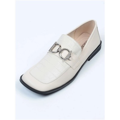 03-DP93-3 LT. BEIGE Лоферы женские (натуральная кожа)