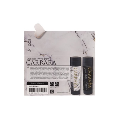 Клей-карандаш дизайн PVP 15 г CARRARA