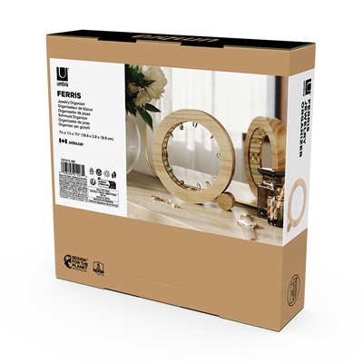 Органайзер для украшений Ferris,  Ø19 см, натуральное дерево