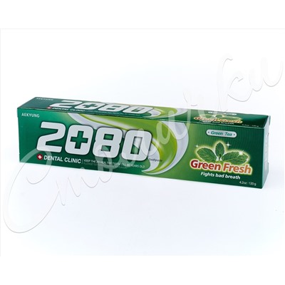Зубная паста Dental Clinic 2080 ЗЕЛЕНЫЙ МЯТА 120г