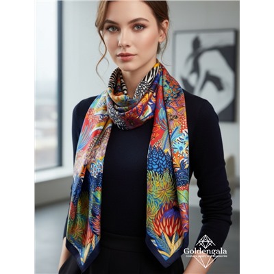 Платок шелковый Люкс "Миледи" Арт 2427/4