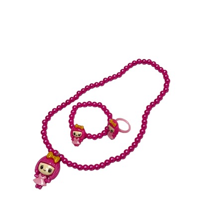 Набор бижутерии из трех предметов для девочек 6 комплектов