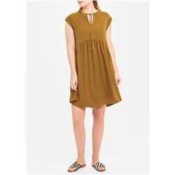 Mustard Tiered Waist Dress