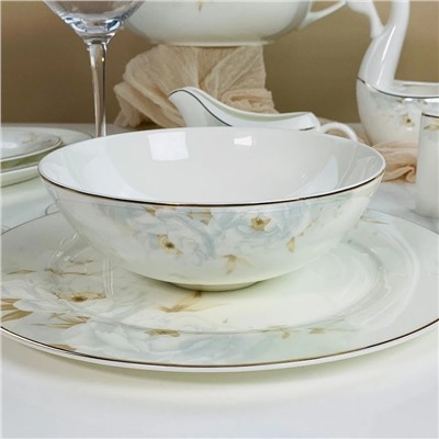 145-694 Салатник 18см ЛИЛИАН в под.уп.(х24)Костяной фарфор