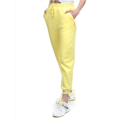 05 YELLOW Брюки спортивные женские на флисе (100% хлопок) 7986