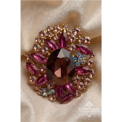 Брошь-кулон крупная с кристаллами БР4 модель БРО/15