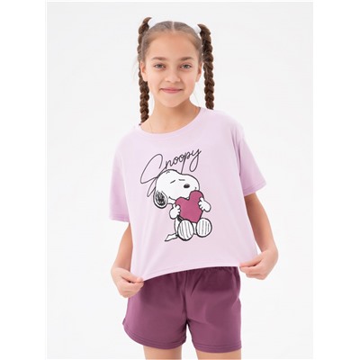 Пижама "Снупи" детская девочка с шортами