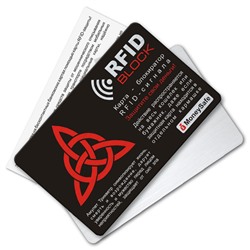 RF007 Защитная RFID-карта Трикветр, металл
