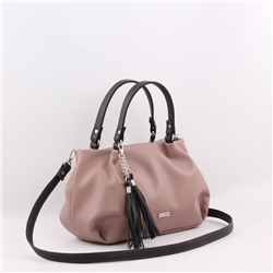 Сумка 607 версаль пыльная роза+шоколад ХИТ продаж