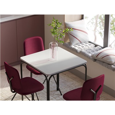 Стул Ror, Y, велюр, черный/пурпурный