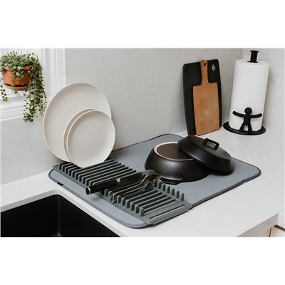 Коврик для сушки посуды Udry, 46х61 см, темно-серый