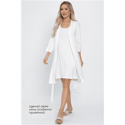 Платье-майка для дома Шелк вискозы (молочная) П14491-52М