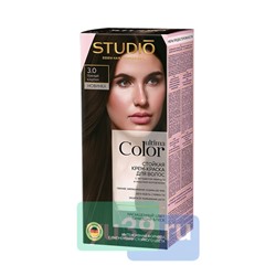 Ultima Color Studio Профешнл Стойкая крем-краска для волос 3.0 Темный каштан, 50/50
