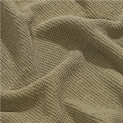 Полотенце для рук из умягченной вафли цвета хаки из коллекции Essential, 50x90 см