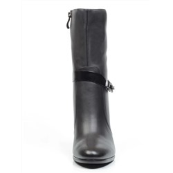 YF189-060M BLACK Полусапоги зимние женские (натуральная кожа, натуральный мех (еврозима))