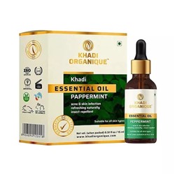 Эфирное масло Перечной мяты (15 мл), Essential Oil Peppermint, произв. Khadi Organique