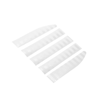 Наклейка светоотражающая 91×3.5 см на кузов авто, белый