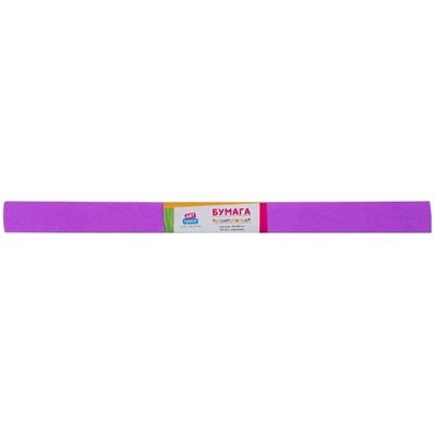 Бумага крепированная ArtSpace, 50*200см, 30г/м2, сиреневая, в рулоне